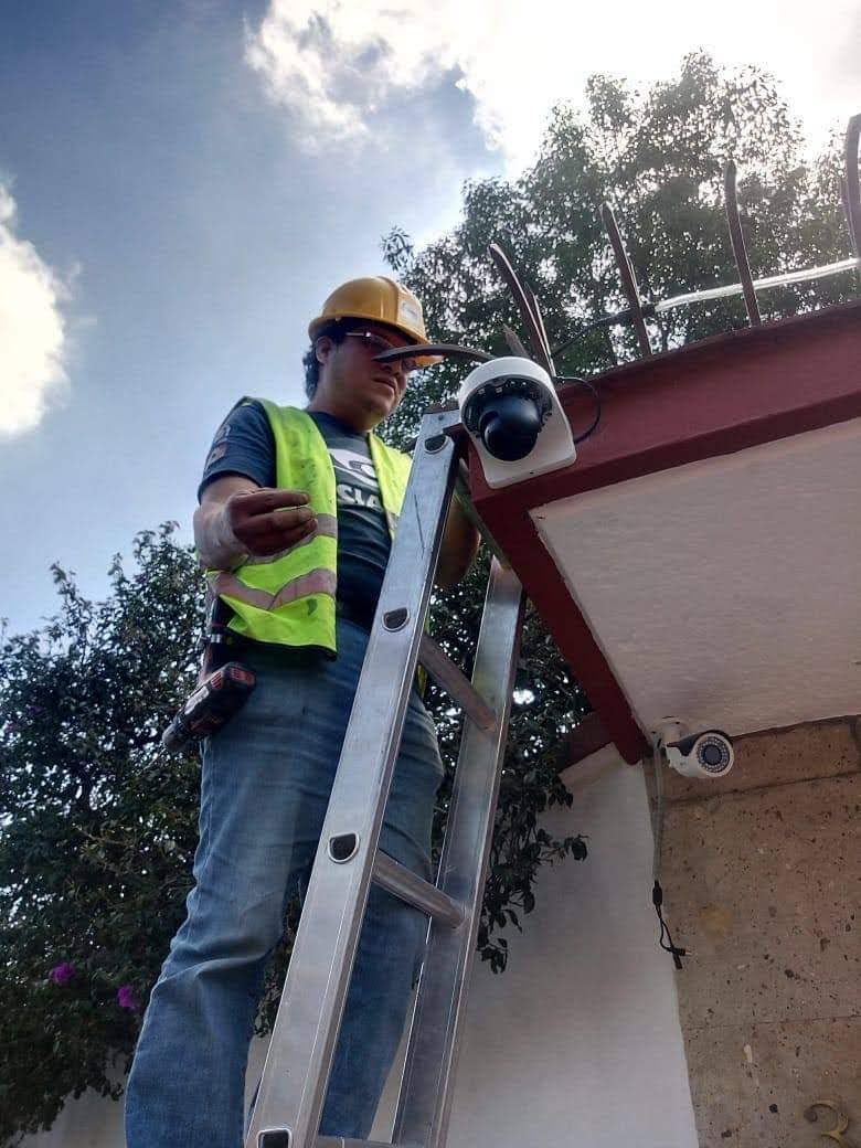 Vista desde cámara de seguridad a la calle